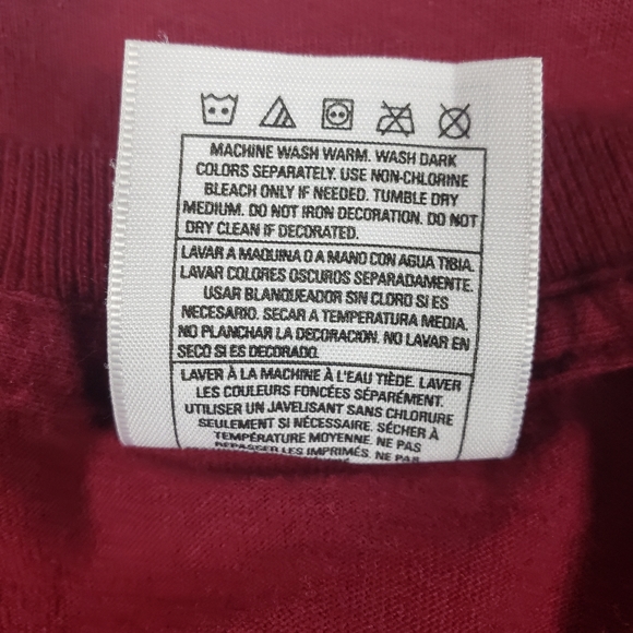 VOLCOM MEN T-SHIRT SIZE LARGE RED WINE - Picture 13 of 13